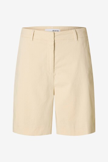 Selected Femme Shorts slfVienna HW Wide Shorts Beige Selected Femme Shorts slfVienna HW Wide Shorts Beige
