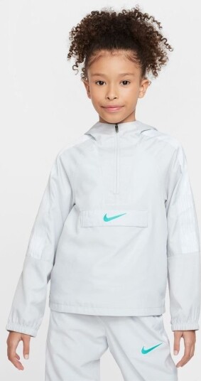 Nike Treningsjakke Dri FIT Academy +   Hvit/Turkis Barn størrelse M: 137 147 cm