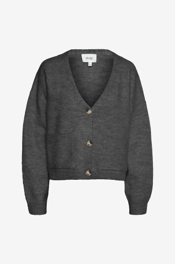 Vero Moda - Kardigan vmGemma LS V-neck Knit Cardigan - Grå