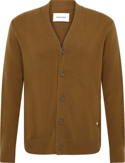 WOOD WOOD Wwlogo Cardigan 25298 Brown XS