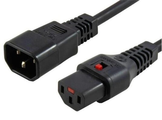 MicroConnect Strømkabel C13 Til C14 IEC Lock MicroConnect Strømkabel C13 Til C14 IEC Lock