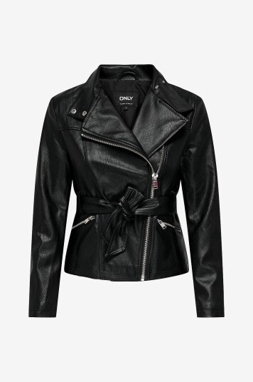Only Jakke onlManilla Faux Leather Biker Otw Svart