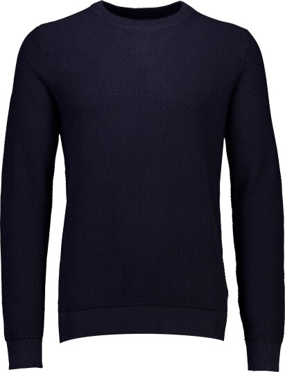 Lindbergh Structure O Neck Knit   NAVY   L