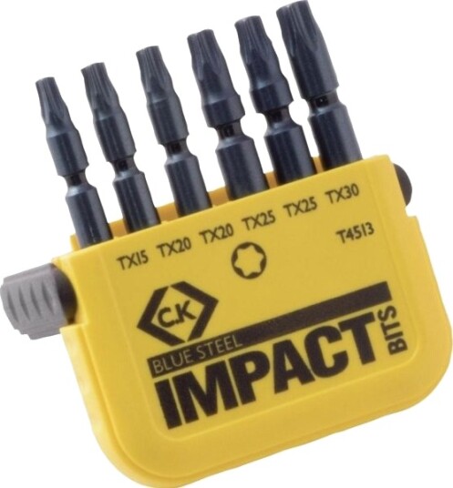 C.K. Bits-Sett 6 Deler Torx Torsion Control Technology (T4513)