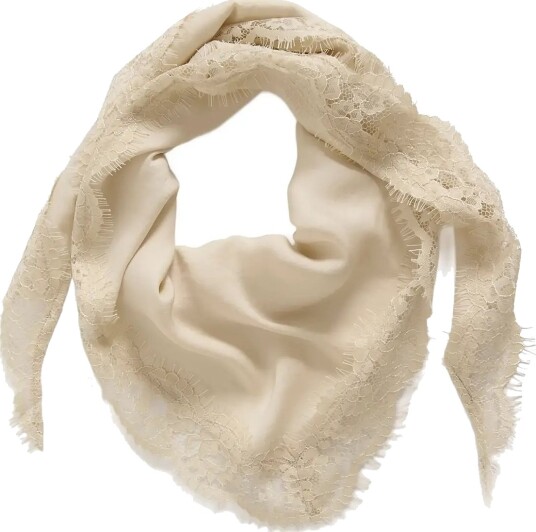 Saint Tropez Pigaosz Scarf   Cream   ONE SIZE