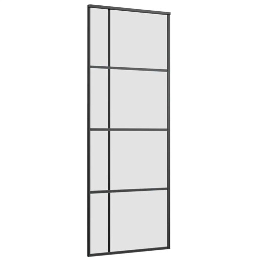 Svart 76x205cm Esg glass Svart 76x205cm Esg glass