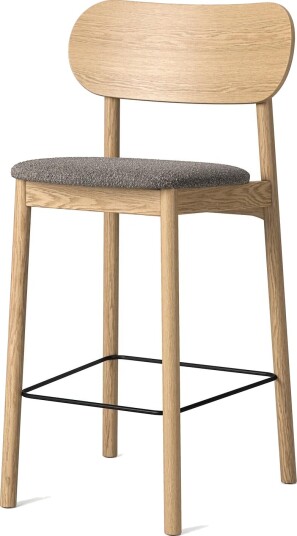 Decotique Elephant Barstol Naturlig Eik/Brun Bouclé