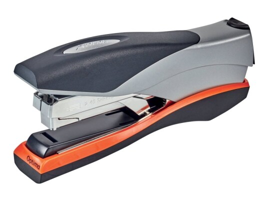 Rexel Optima 40 Stiftemaskin Robust 40 Ark 24/6 26/6 No.56 Metall Sølv/Svart/Oransje Rexel Optima 40 Stiftemaskin Robust 40 Ark 24/6 26/6 No.56 Metall Sølv/Svart/Oransje
