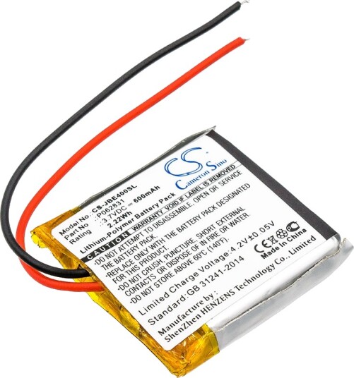 Cameron Sino Batteri P062831 Til Jbl Synchros S400bt Tune 600Bt Tune 500Bt Cs-Jbe400sl SB8530