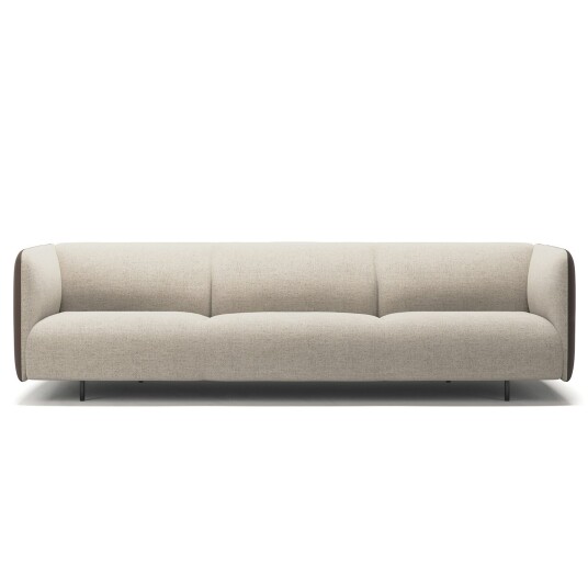 Decotique Urban 3,5 Setersofa Vevd Panelstoff Beige Breeze / Skinn