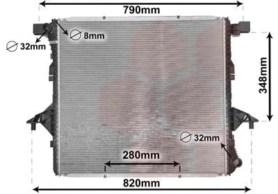VAN WEZEL 58002363 Radiator motorkjøling