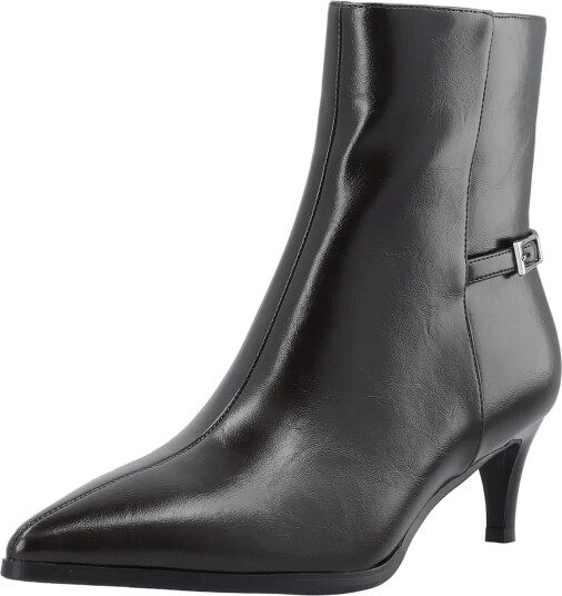 Bianco Biaabbie Buckle Zip Boot Faux Leather   Brown   37