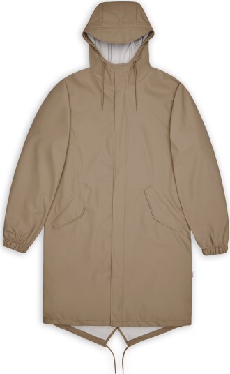Rains Unisex Fishtail Parka Beige M