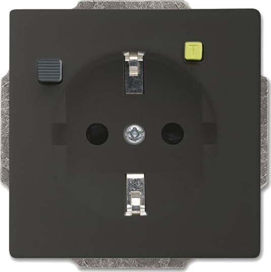 Abb Stikkontakt 2Ccf019489R0001 1-Veis Mattsvart