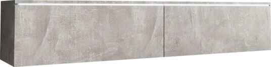 Cuguen TV benk 140 cm LED belysning   Grå/Hvit