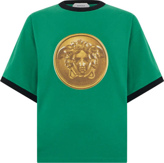 Versace Herre Topper Grønn M,
