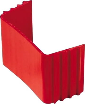 FESTEKLIPS  RØD  FOR 80X60 MM KANAL
