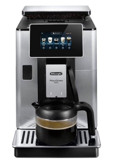 De'Longhi Primadonna Soul ECAM610.75.MB Automatisk Espressomaskin i Metallsvart med Melkeskummer