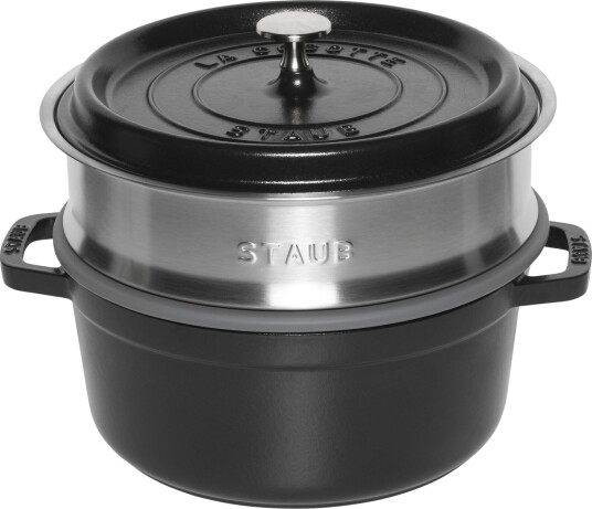 Staub La Cocotte Rund Gryte 24 cm   Svart