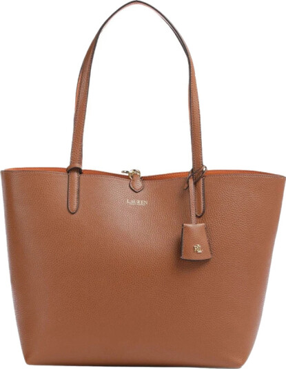 Lauren Ralph Lauren Faux-Leather Large Reversible Tote Bag - Brown - ONE SIZE