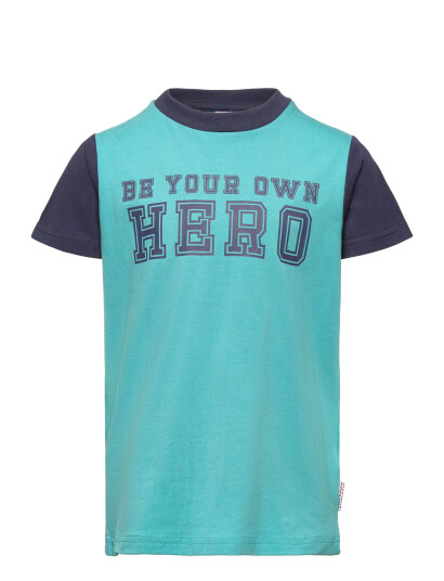 Geggamoja S.s T-Shirt D.tuq - Blue - 74/80