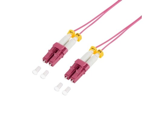 Logilink Om4 Patchkabel Lwl 0,5M Fiolett Ekstra Dãnn