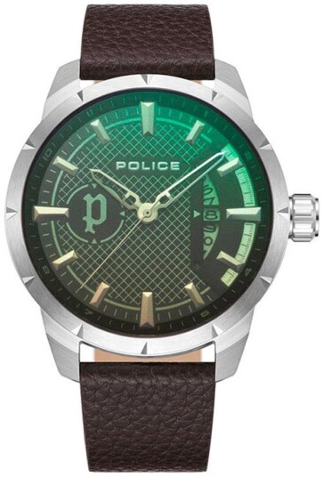 Police Herreklokke PEWJB2226902 Neist Grønn/Lær Ø46 mm Police Herreklokke PEWJB2226902 Neist Grønn/Lær Ø46 mm