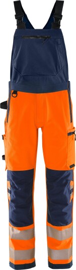 Fristads 1031 GSTP Selebukse oransje/marineblå Varsel, Oransje/Marineblå, Klær