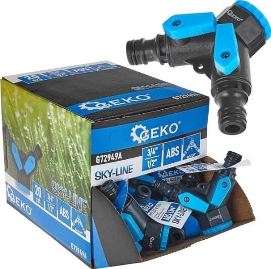 Bradas Fordelers 2-Veis 3/4" Med Reduksjon 1/2" Og To Ventiler – Utganger 1/2" Sky-Line