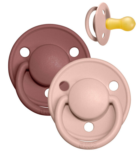BIBS® Smokk De Lux Woodchuck/ Blush fra 6 måneder, 2 stk.