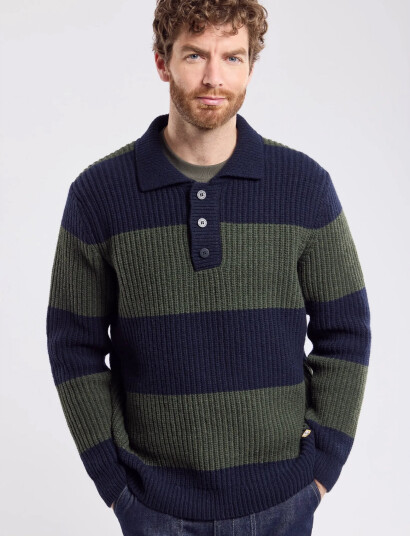 Armor Lux Sweater Polo Neck Héritage - Navy - XL