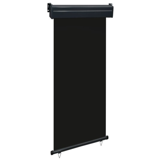 vidaXL Sidemarkise for balkong 100x250 cm svart