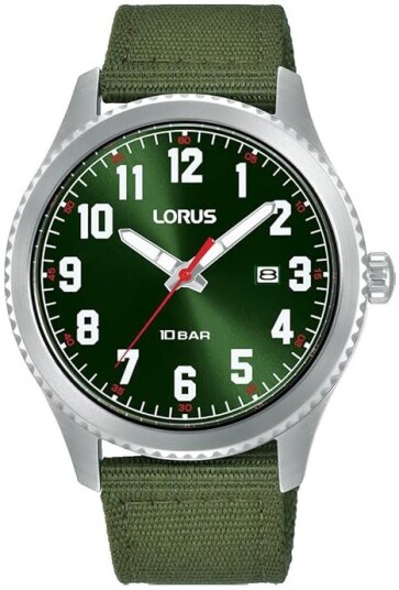 Lorus Herreklokke RH997RX9 Classic Grønn/Lær Ø41 mm Lorus Herreklokke RH997RX9 Classic Grønn/Lær Ø41 mm
