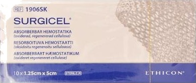 Surgicel Original blodstoppende bandasje 1,25x5cm 10 stk Surgicel Original blodstoppende bandasje 1,25x5cm 10 stk