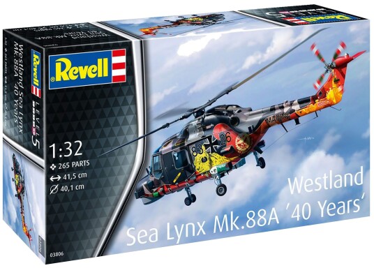 Revell 03806 Westland Sea Lynx Helikopter Byggesett 1:32