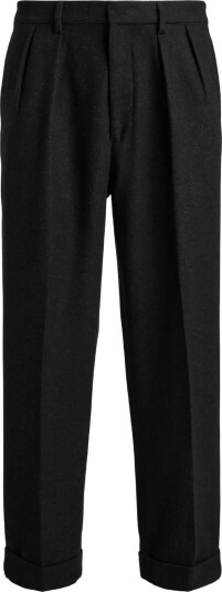 Polo Ralph Lauren Suffield Relaxed Fit Flannel Pant DARK GREY 34 x 32