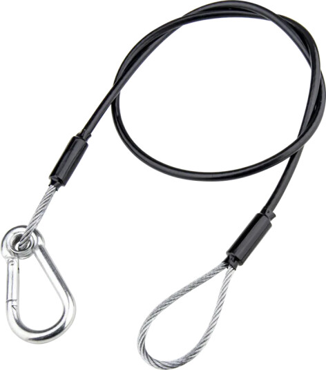 Kupo SW-04 75cm Long Safety Wire 3.2mm Diam.PVC-trukket sikkerhetskabel