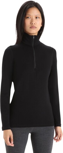 Icebreaker Merino 260 Tech LS Half Zip Dame Black L
