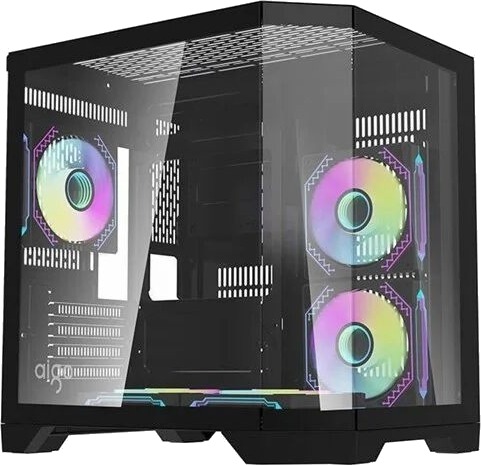Darkflash FT350 Kabinett med 5 ARGB Vifter Svart MicroATX ITX Darkflash FT350 Kabinett med 5 ARGB Vifter Svart MicroATX ITX