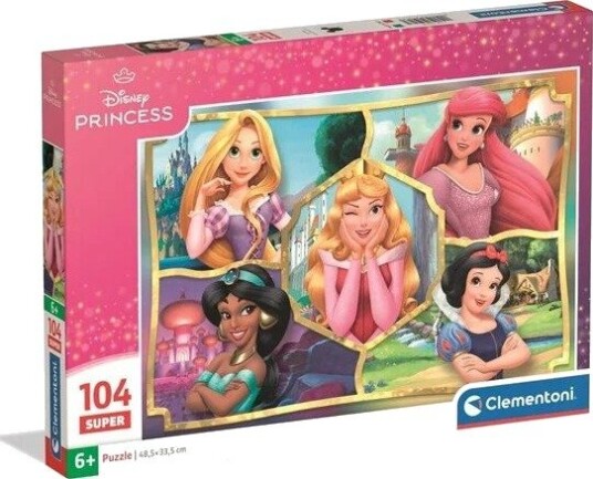 Clementoni Puzzle Super Disney Princess 104 pieces 2D Puslespill