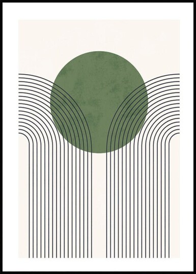 Geometric Harmony Plakat Plakat / 21x30cm