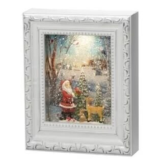 Konstsmide Water Lantern Frame Santa Dekorativ lysfigur Hvit Plast Universal IP20 5 timer