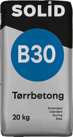 Solid Tørrmørtel b30 20kg Solid Tørrmørtel b30 20kg