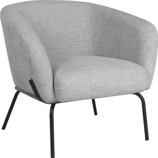 Lenestol HOME4YOU Micky 120x40xh75 cm, melamin med eikebark - Lysegrå
