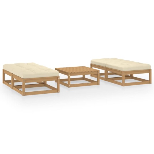  Hagesofagruppe med puter 5 deler heltre furu 3076292