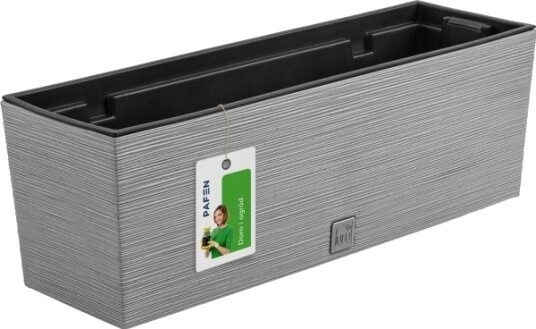 Prosperplast Furu Case Plantekasse Med Innleggsboks 580X180x195 Mm Betong