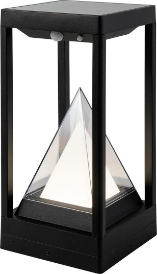 Airam Pilar solcellelampe hage 31 cm sort