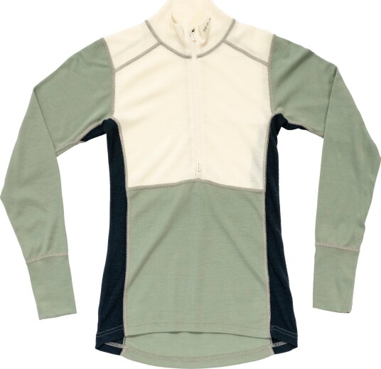 Devold Women's Lauparen Merino 190 Zip Neck Raw White/Ink L Devold Women's Lauparen Merino 190 Zip Neck Raw White/Ink L