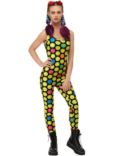 Jumpsuit / Bodysuit med Smileys Motiver Strl L Jumpsuit / Bodysuit med Smileys Motiver Strl L