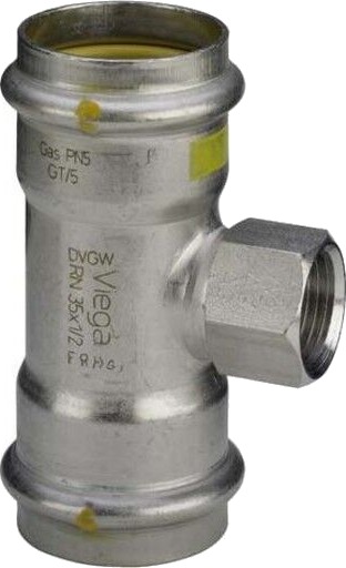 5 stk 28 x 3/4" x 28 mm Sanpress Inox G-T-stykke 5 stk 28 x 3/4" x 28 mm Sanpress Inox G-T-stykke